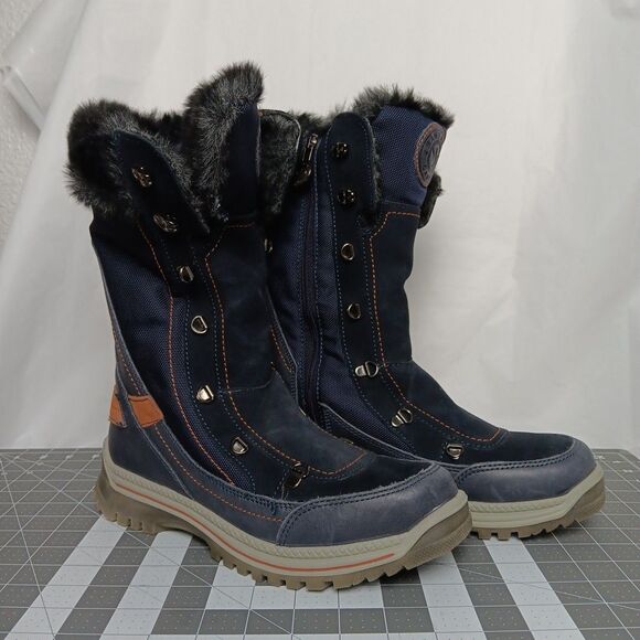 Women's Santana Canada Micah Tall Winter Boots Size 11 Weatherproof Zipper Laced - Picture 1 of 16